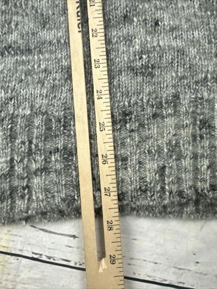 Gap Alpaca Wool Blend Sweater Mens Large Gray Henley Mock Neck 3 Button Classic - Picture 9 of 11